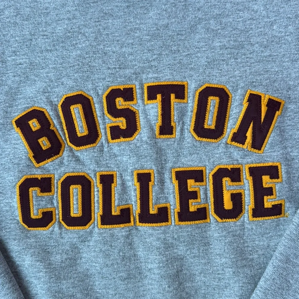 CHAMPION BOSTON COLLEGE CROP SWEATSHIRT MEDIUM - Picture 2 of 3